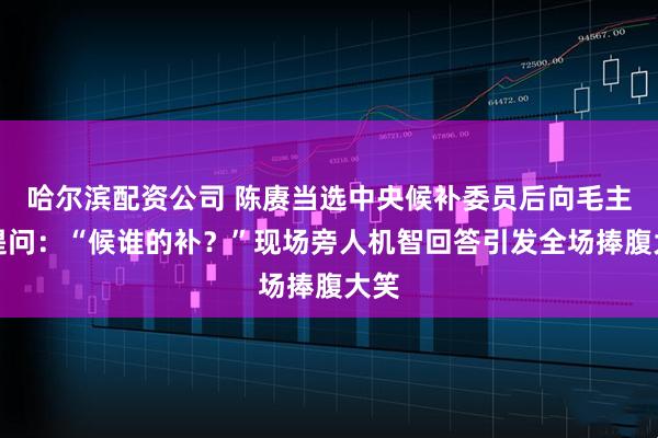 哈尔滨配资公司 陈赓当选中央候补委员后向毛主席提问：“候谁的补？”现场旁人机智回答引发全场捧腹大笑